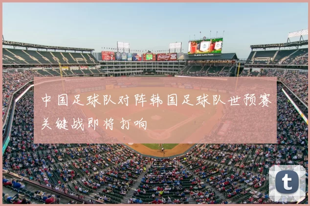 中国足球队对阵韩国足球队世预赛关键战即将打响